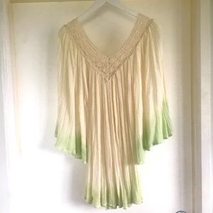 Jen's Pirate Booty Stevie NR Dip Dye Tunic Col. Natural/Succulent